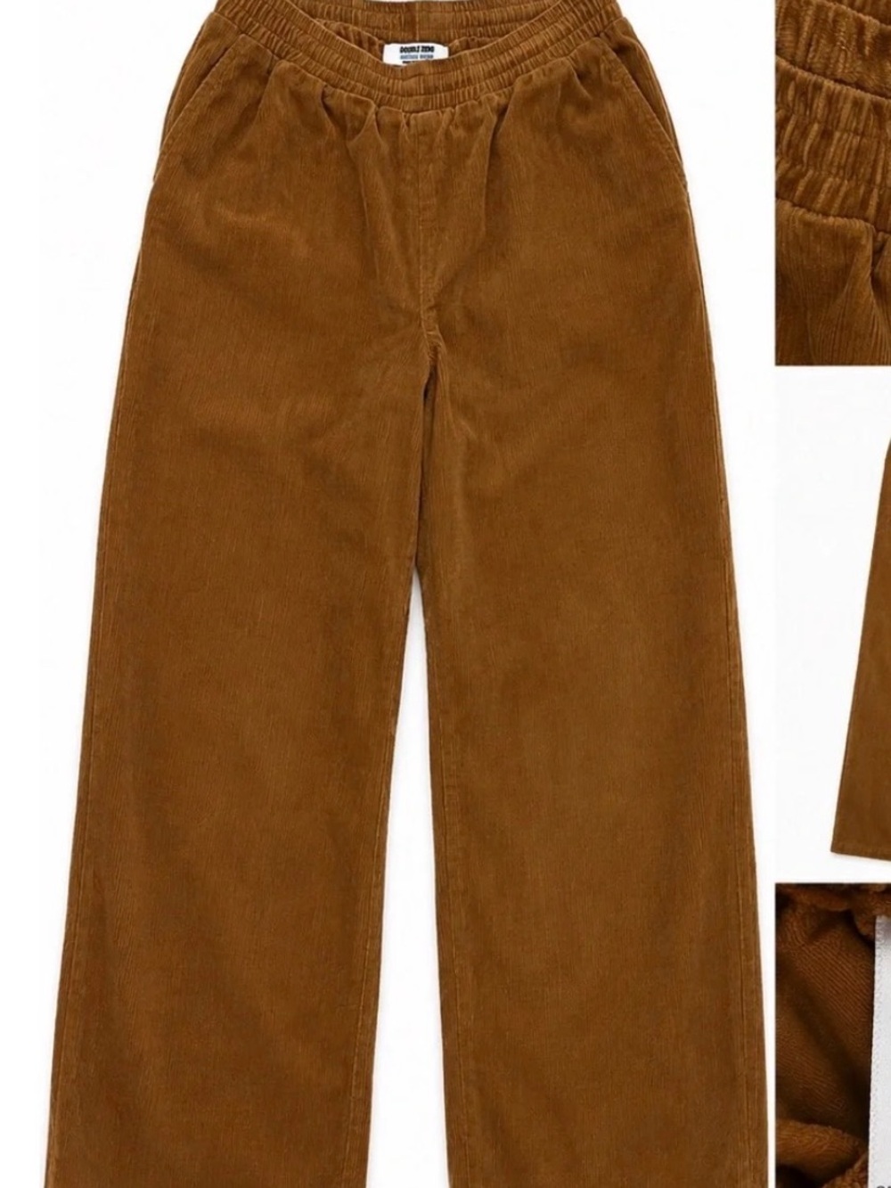 Double Zero Women’s Corduroy Straight-Leg pants - Brown